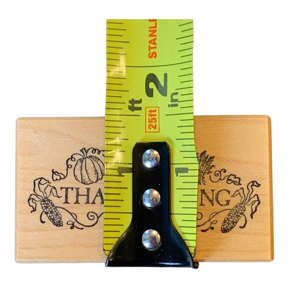 PSX Fall Autumn Thanksgiving Stamp Cookie Tag Holiday Baking Rubber E 846 - Picture 4 of 6